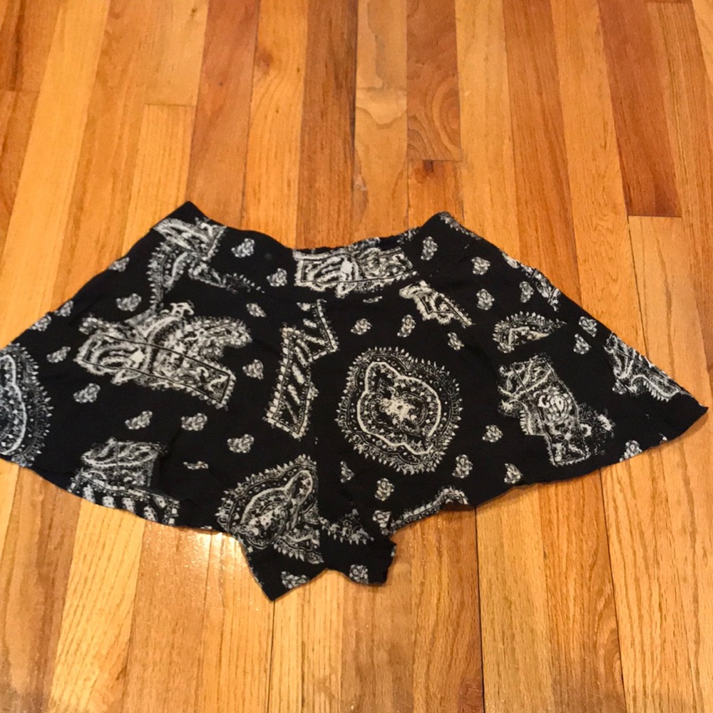 Free people patterned flowy shorts